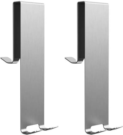 Famanu – Handdoekhaak van roestvrij staal - geschikt voor douchewand 6-12 mm glas - set van 2 - voor badkamer of keuken