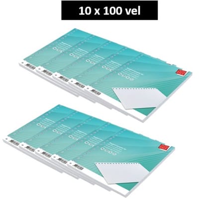 SOHO - Ringbandpapier A4 - 17rings - Lijn - Gelinieerd - 70 gram - 10 x 100 Vellen