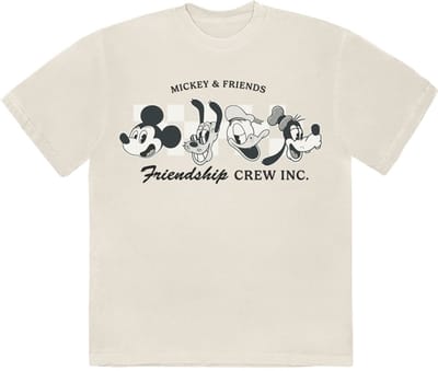 Disney - MM Friendship Crew Inc Heren T-shirt - S - Creme