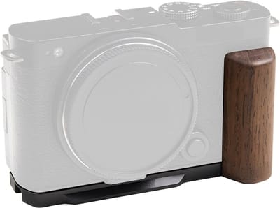 Houten L-vormige Grip Houder voor Panasonic LUMIX S9, Retro Stijl, Snelle Ontgrendeling, Compatibel met Arca en MFT Statiefplaten