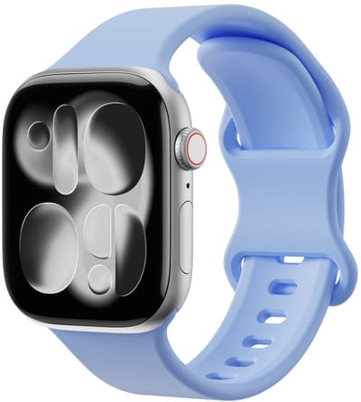 SBG Siliconen Bandje Geschikt voor Apple Watch Ultra | 49MM | Sport Horlogeband Licht Paars