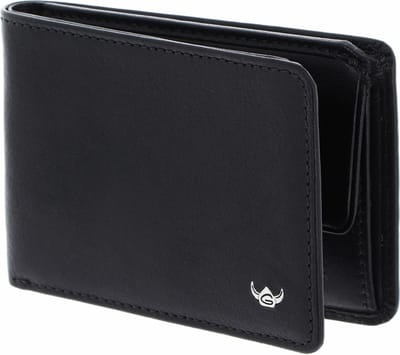 Golden Head Leren portemonnee Colorado RFID Protect Minischeintasche 1193 Schwarz zwart
