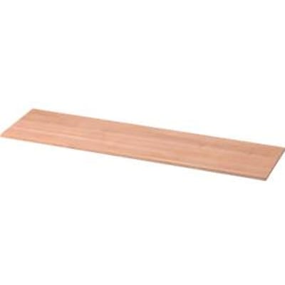 Afdekplaat TOPAS LINE, voor archiefrekken en kasten,  B 1605 mm, notenhoutpatroon