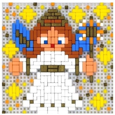 Stickit kerstengel, ca. 600 steentjes, compatibel met Ministeck