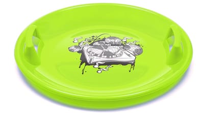 Baby Mix sneeuwschijf 60 cm groen - Slee schijf