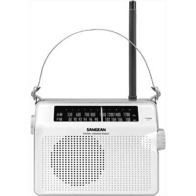 Sangean PR-D6 Transistorradio VHF (FM), Middengolf Middengolf, FM Wit