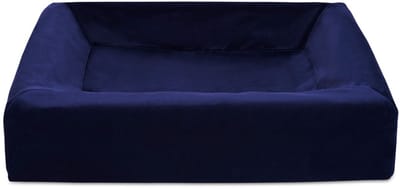 Bia Bed - Royal Fluweel - Hoes Hondenmand - Navy - Bia-3 - 70X60X15 cm
