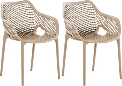 CLP Air Set van 2 Tuinstoelen - Stapelbaar - UV-lichtbestendig - Waterafstotend - modder