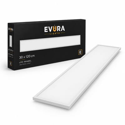 Evura Goods LED Paneel - 30 x 120 cm - 4000K - 36W - Wit Frame