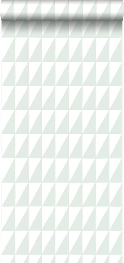 ESTAhome behang grafische driehoeken mintgroen - 53 cm x 10.05 m - 139075