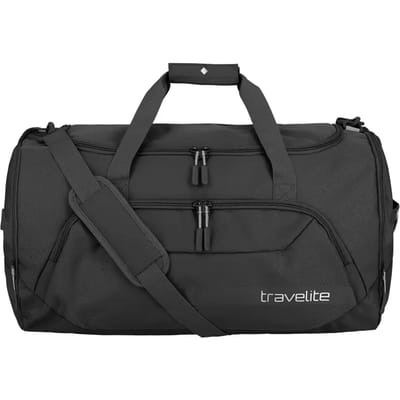 Travelite Kick Off Duffle L – Grote Reistas 73L met Schoenenvak & Schouderriem - Zwart