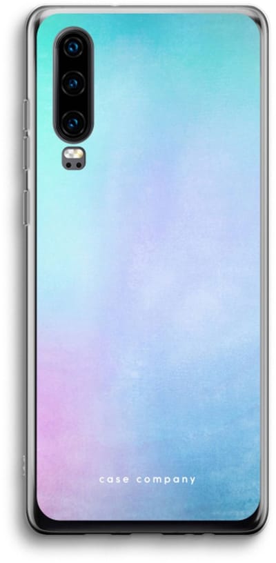 Case Company® - Hoesje geschikt voor Huawei P30 hoesje - Mist pastel - Soft Cover Telefoonhoesje - Bescherming aan alle Kanten en Schermrand
