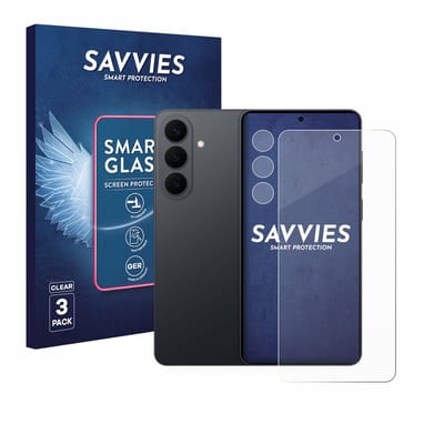 3 Stuks Savvies Screenprotector - geschikt voor Samsung Galaxy S26 Plus (Voor+Camera) - beschermfolie glas transparant