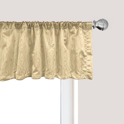 ABAKUHAUS Beige Raamvalletje, Gordijnvalletje voor Keuken en Slaapkamer met Tunnelzoom, 137 cm x 30 cm, Crème
