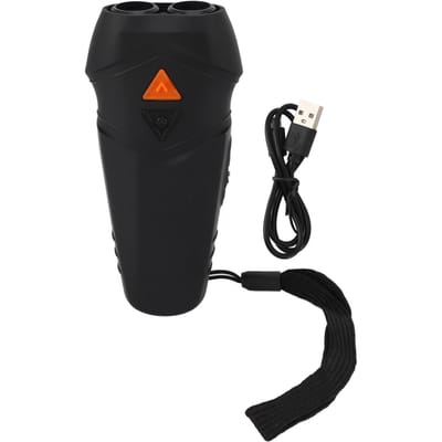 Dispositifs de Contrôle d'Aboiements de Chien Appareil Anti-Aboiements Portatif Rechargeable par USB Ultrasons Aboiements de Chien noir