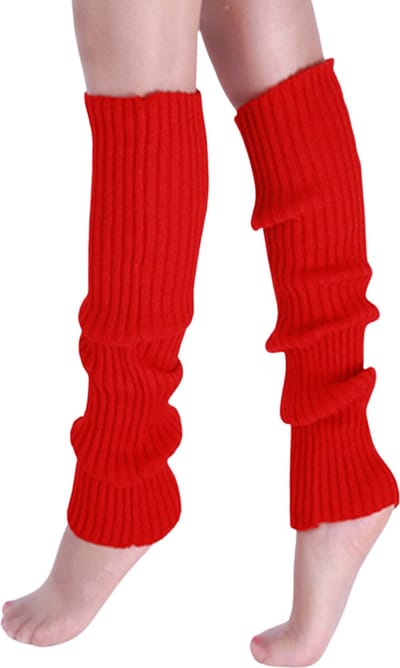 Nivard Beenwarmers - Dames - Overknee - Ballet - Wol - Kniekousen - Leg Warmers - Warm - Rood