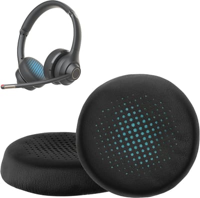kwmobile 2x oorkussens geschikt voor Jlab Go Work Gen 2 - Earpads voor koptelefoon in zwart