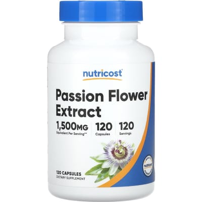 Nutricost, Passiebloem Extract, 1.500 mg, 120 Capsules