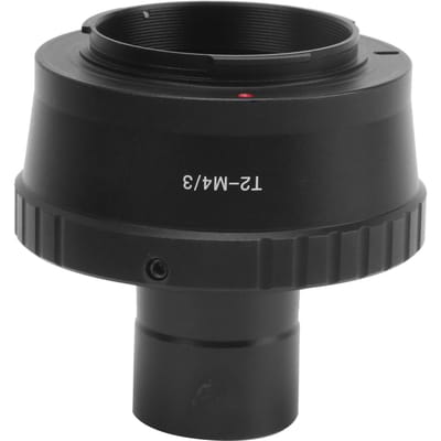 Telescoop 0.965in T-Mount Adapter en voor T2-M43 Lensadapter voor Olympus M43 Camera black