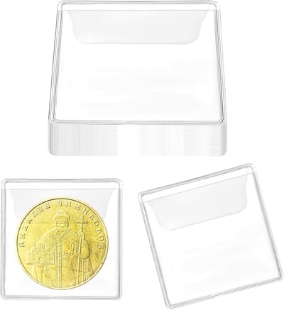 Set van 25 Transparante Beschermhoezen voor Munten, Sieraden en Verzamelobjecten - Ideaal voor Muntenopslag, Bescherming en Organisatie