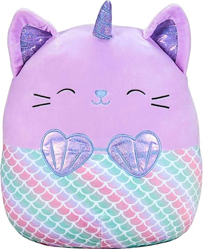 Klikkopers® - Kawaii knuffel - 20CM - Squish Knuffel - knuffel Eenhoorn - Kawaii Kussen - Eenhoren Knuffel - Unicorn Knuffel - Paars Kat Knuffel