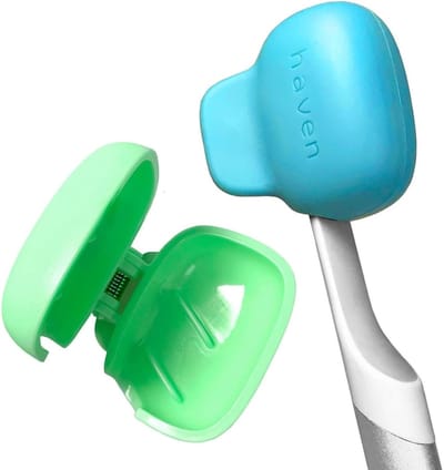 Tandenborstelhoezen - Beschermers - Reizen - Hygiënisch - 2 Stuks - Blauw groen