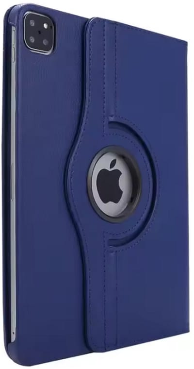 New Age Devi -360 Draaibare Bookcase - Geschikt voor iPad Pro 129 2015 - Donkerblauw wordt- 360 Draaibare Bookcase - iPad Pro 129 2015 - Donker-blauw