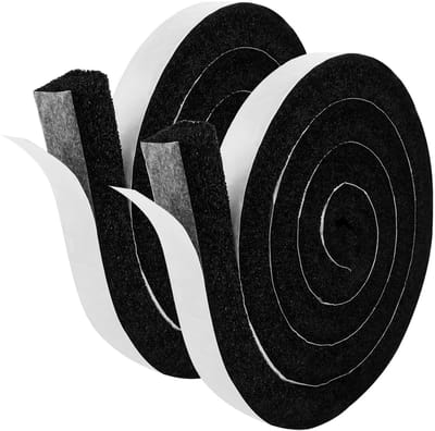 Dailygoods- Afdichtband 25mm x 20mm - Tochtstrip - Geluidsisolatie - Zelfklevend - Schuimrubber - Flexibel en aanpasbaar - Isolatietape