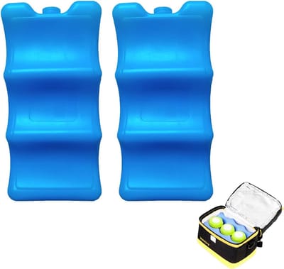 SnelShoppen - 2 Stuks Koelelementen voor Koeltas en Koelbox - Grote Gel Koelelementen 600ML - Ruimtebesparend Ideaal voor Lunch, Strand, Camping en Re