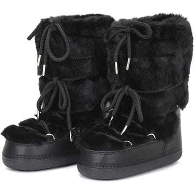 Pluizige Bontlaarzen Wintermode Sexy Faux Vossenbont Sneeuwlaarzen Dames Furry Warme Katoenen Laarzen Vrouwelijke Outdoor Skilaarzen 39-40