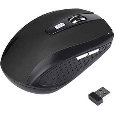 2.4G draadloze muis, gamingmuis, stille muis, ergonomische muis, 6 knoppen, 1600 DPI optische kantoormuis voor desktop-pc en laptop