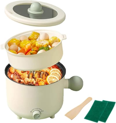 SNJY® Stoomkoker - Foodprocessor - Multicooker - 600 W - Wit