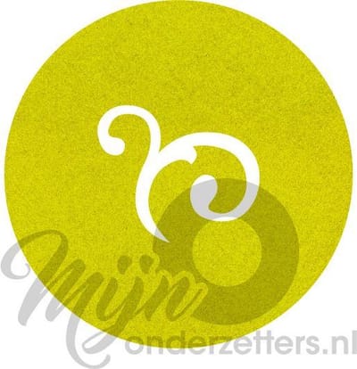 Design shapes 2 vilt onderzetters - Lichtgroen - 6 stuks - 10 x 10 cm - Tafeldecoratie - Glas onderzetter - Cadeau - Woondecoratie - Tafelbescherming - Onderzetters voor glazen - Keukenbenodigdheden - Woonaccessoires - Tafelaccessoires
