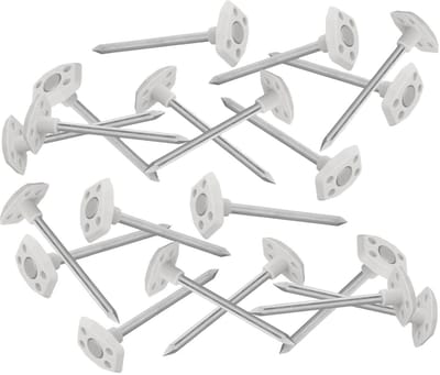 Proplus Grondzeilpennen - 20x stuks - metaal - voor grondzeilen / tenttapijten / tentharing - 10 cm