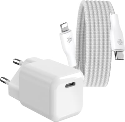 Mini Snellader 30w - 2 Meter - Oplader geschikt voor iPhone en iPad met Apple Lightning aansluiting