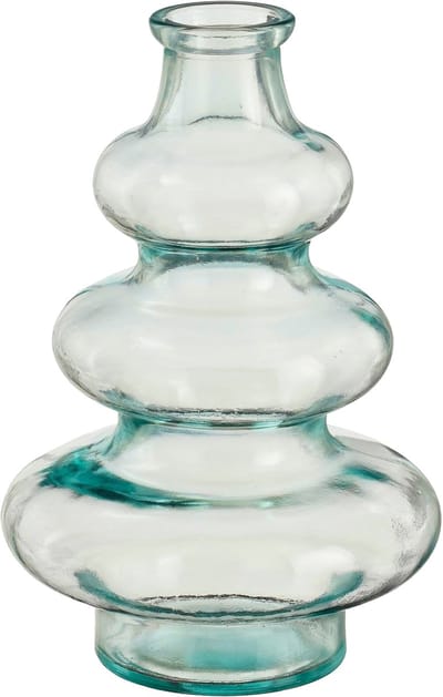 Mica Decorations Bloemenvaas Sira - transparant glas - D14,5 x H22 cm - vaas - sierlijk model