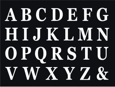 CHAKS Zelfklevende Letters A t/m Z - Wit - 48 kartonnen letters