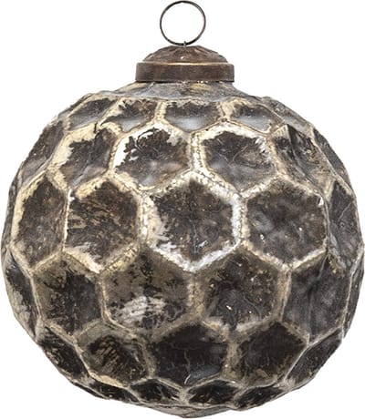 Clayre & Eef Kerstbal Overig Ø 10 cm Bruin Glas Kerstballen