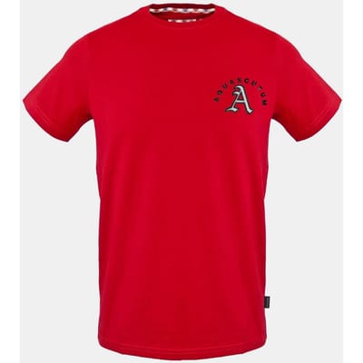 Aquascutum Heren-T-shirt van katoen met de personages Lilly en Sid (Rood)