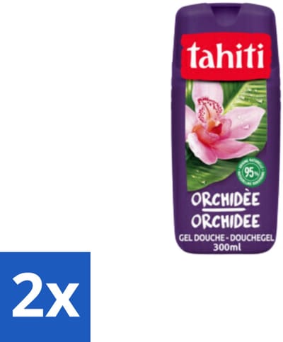 2 x Tahiti – Douchegel – Orchidee - 315 ml - Douchegel Orchidee - Orchidee Geur - Douchegel Voor Huidverzorging - Bloemige Douchegel - Zachte Douchegel