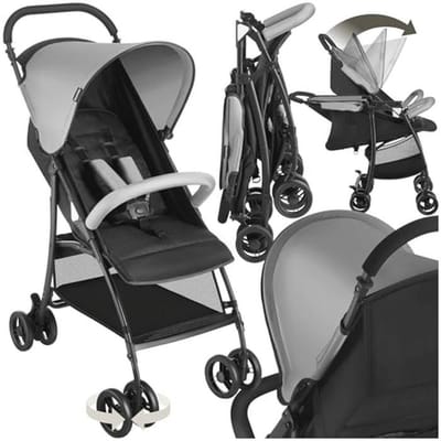 Inklapbare Buggy met 5-Puntsgordel en Verstelbare Rugleuning - Veilig en Praktisch voor Kinderen tot 15kg