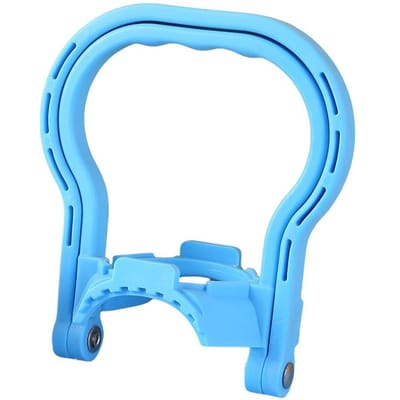 Poignée de bouteille d'eau en plastique portable, support de seau d'eau en plastique facile à soulever, gadgets ménagers blue
