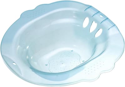 Zitbad Wastafel - Toilet Bidet - Comfortabel Baden - Ergonomisch Gebogen - 38.5 x 38.5 cm - Zoals Getoond