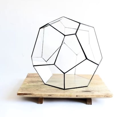 Geometric Terrarium - Cosmo - Vivarium - ↑ 31 x 29 x 29 cm (LxWxH) - Glass | Florazo