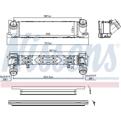 Intercooler NISSENS 96552