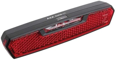 AXA Juno Dynamo Achterlicht – LED Fietsverlichting – Steady Functie – 500 m Zichtbaarheid – 50 mm Montage – Zijzichtverlichting – Rood