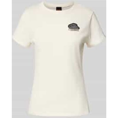 Slim fit T-shirt van puur katoen