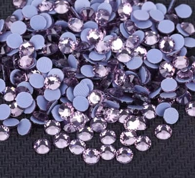 BamBella® - SS16 - Licht Roze Hotfix strass Steentjes - 1440 stuks - strass stenen glitters nail art kleding versieren