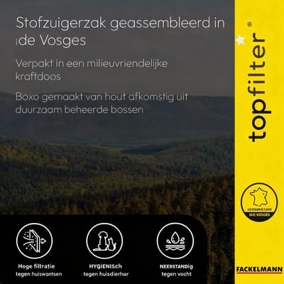 Set van 4 Philips TopFilter Premium stofzuigerzakken