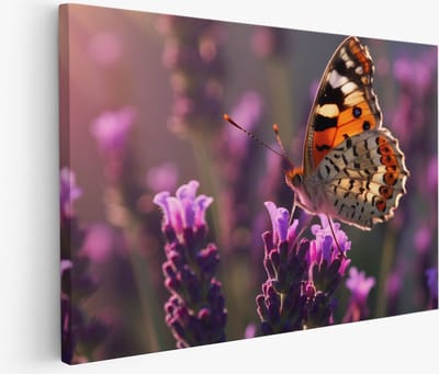 Saammp Muurcirkel Hout - Kleurrijk landschap - kunst - Abstract - Ø 90 - Wandcirkel - Wanddecoratie Cirkel - Muurdecoratie Woonkamer - Kantoor Decoratie